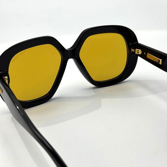 Tom Ford Sunglasses Icon Collection TF1278 01E Black Geometric Frame Brown Lens main image 14